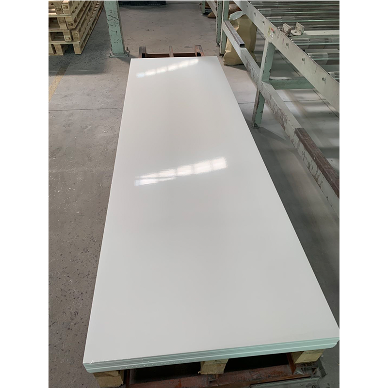 Resina Staron Superfície Sólida Fábrica Tamanho Popular 3680*760*12mm Mármore Artificial Branco