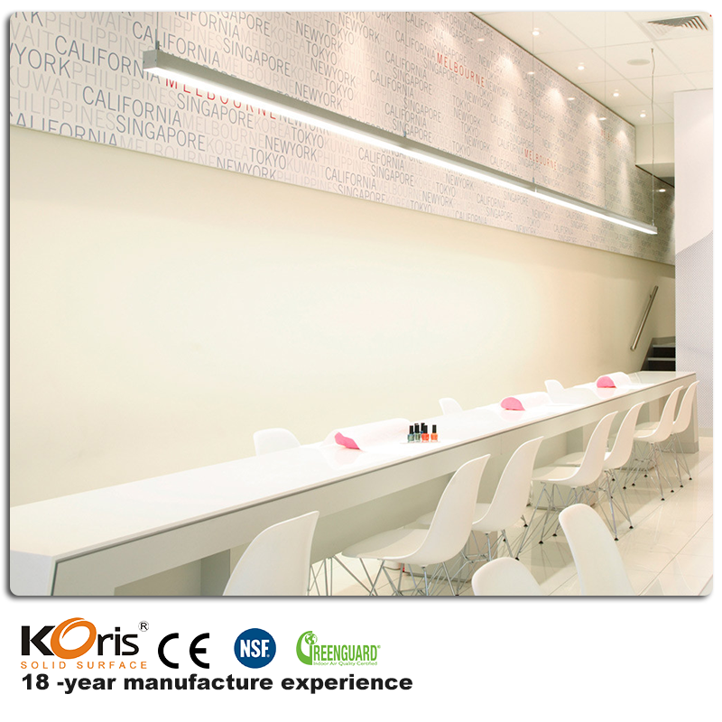 Superfície Sólida Acrílica Decorativa de Construção/Mármore Artificial/com Várias Cores
