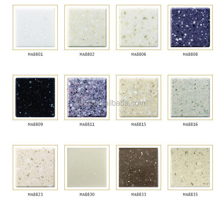 Painel de parede acrílico decorativo de 6 mm/superfície sólida de pedra falsa