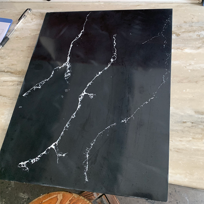 Grande laje de mármore artificial 12*760*3660mm folhas de superfície sólida acrílicas bancadas de superfície sólida material de folha branca
