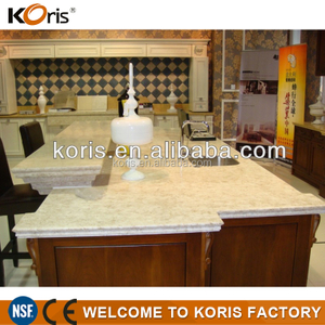 Bancada de cozinha de superfície sólida de pedra artificial Koris