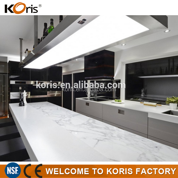 Atacado Co/Material Decorativo Superfície Sólida Imitação de Pedra Painel de Parede/Marrom Escuro Granito Quartzo Bancada Decorativa Sólido