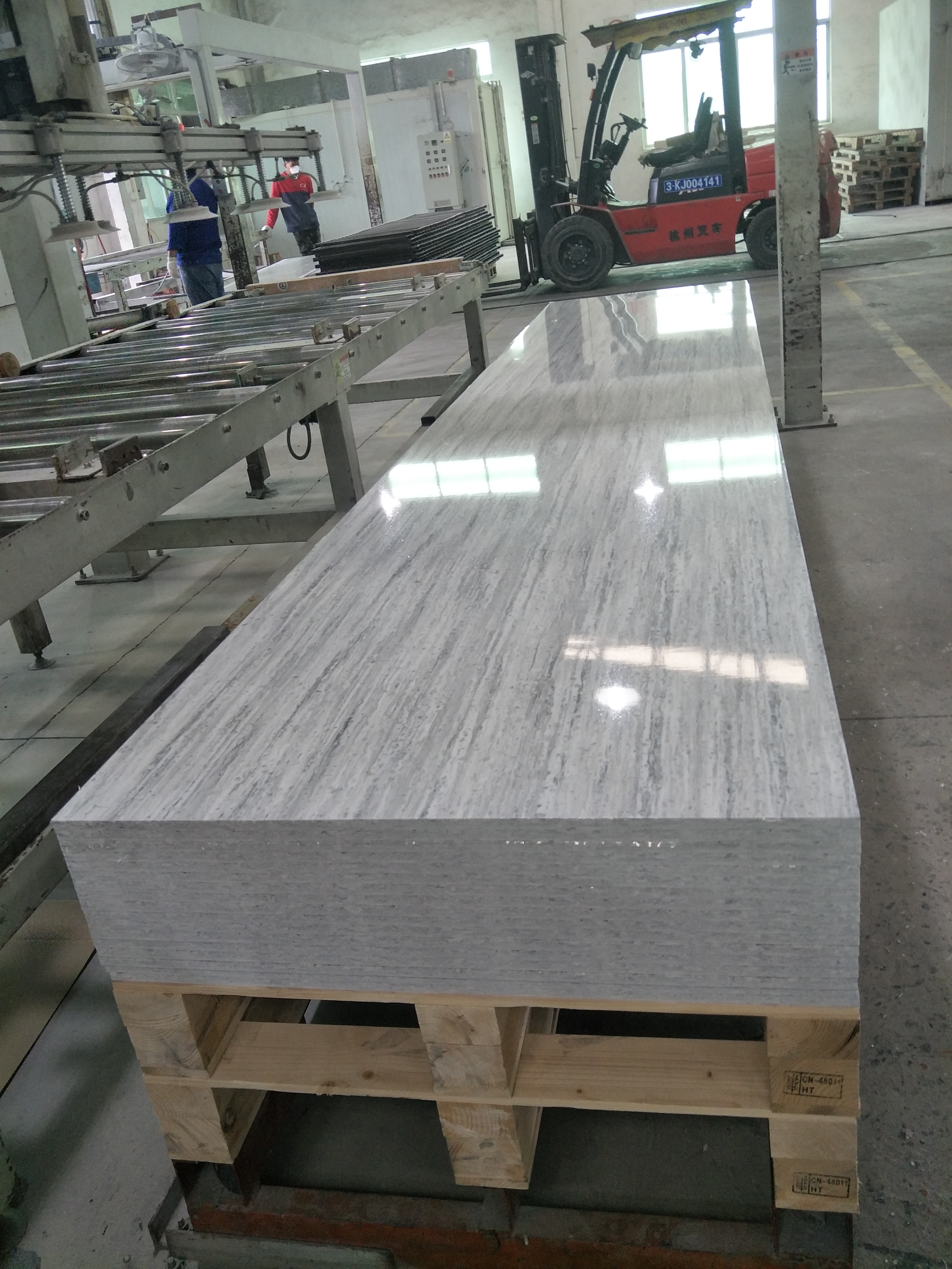 Folhas de superfície sólida de mármore artificial de várias cores para bancadas de banheiro