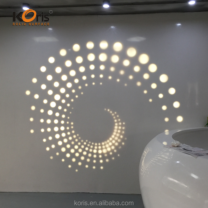 Painel de parede decorativo em mármore para bancadas em chapa de superfície sólida