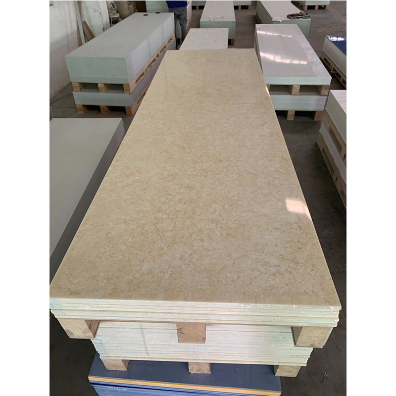 Superfície Sólida de Geleira Branca de 6mm de Superfície Sólida Modificada