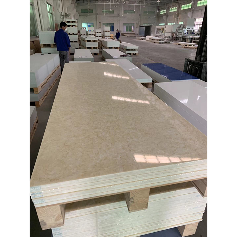 Superfície Sólida de Geleira Branca de 6mm de Superfície Sólida Modificada