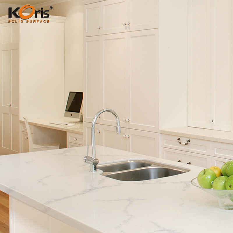 Calacatta Branco Carrara Mármore Artificial Branco