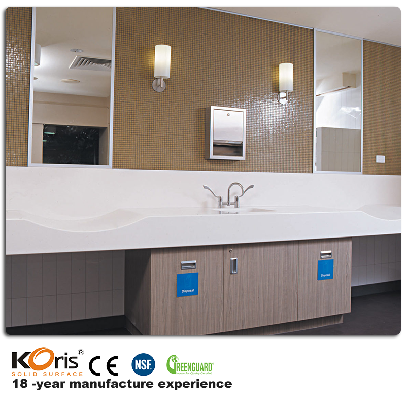 Superfície Sólida Acrílica Decorativa de Construção/Mármore Artificial/com Várias Cores