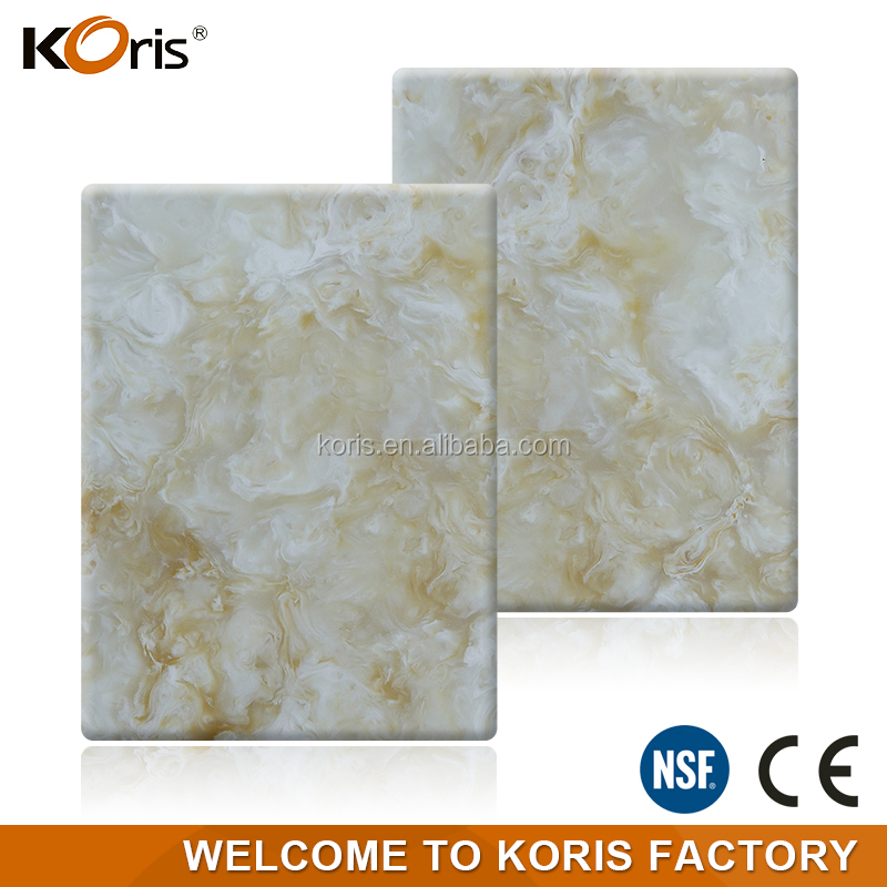 China Koris Preço de Fábrica Termoformagem Resistência ao Calor Pedra de Mármore Artificial à Prova de Fogo para Material de Construção