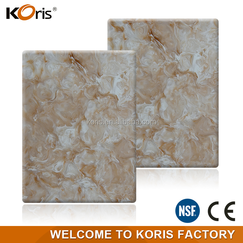 China Koris Preço de Fábrica Termoformagem Resistência ao Calor Pedra de Mármore Artificial à Prova de Fogo para Material de Construção