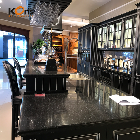 Bancadas de mármore de cozinha de pedra artificial Bancadas de acrílico