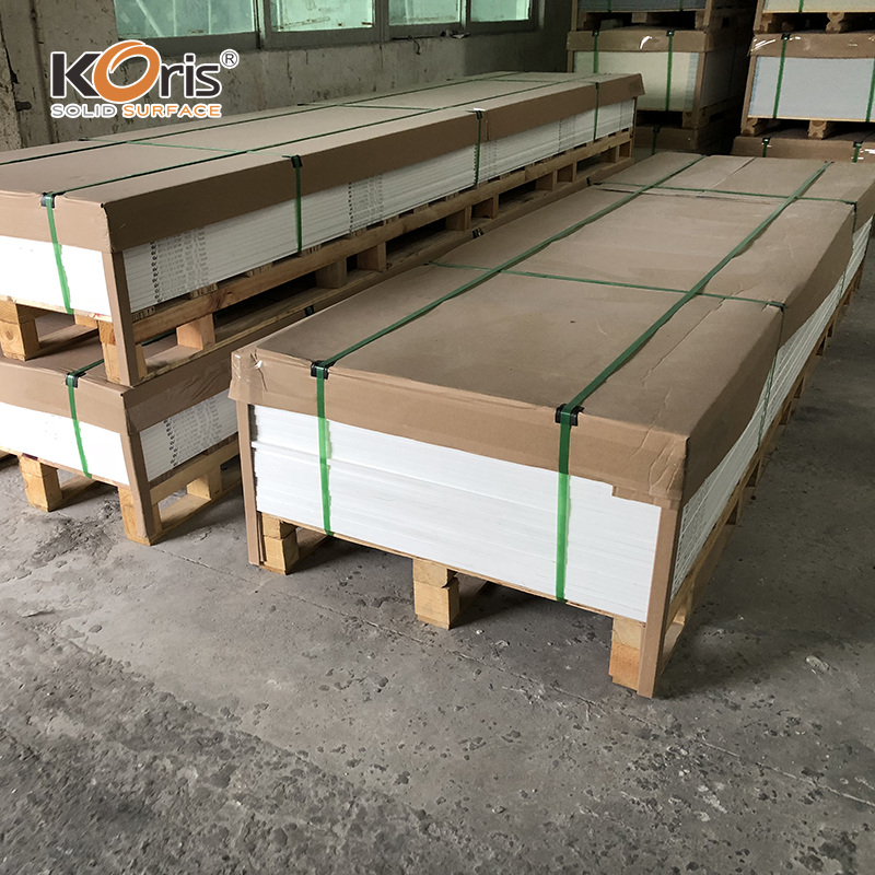 Laje grande de fábrica de superfície sólida para bancadas de cozinha Materiais de bancada de superfície sólida