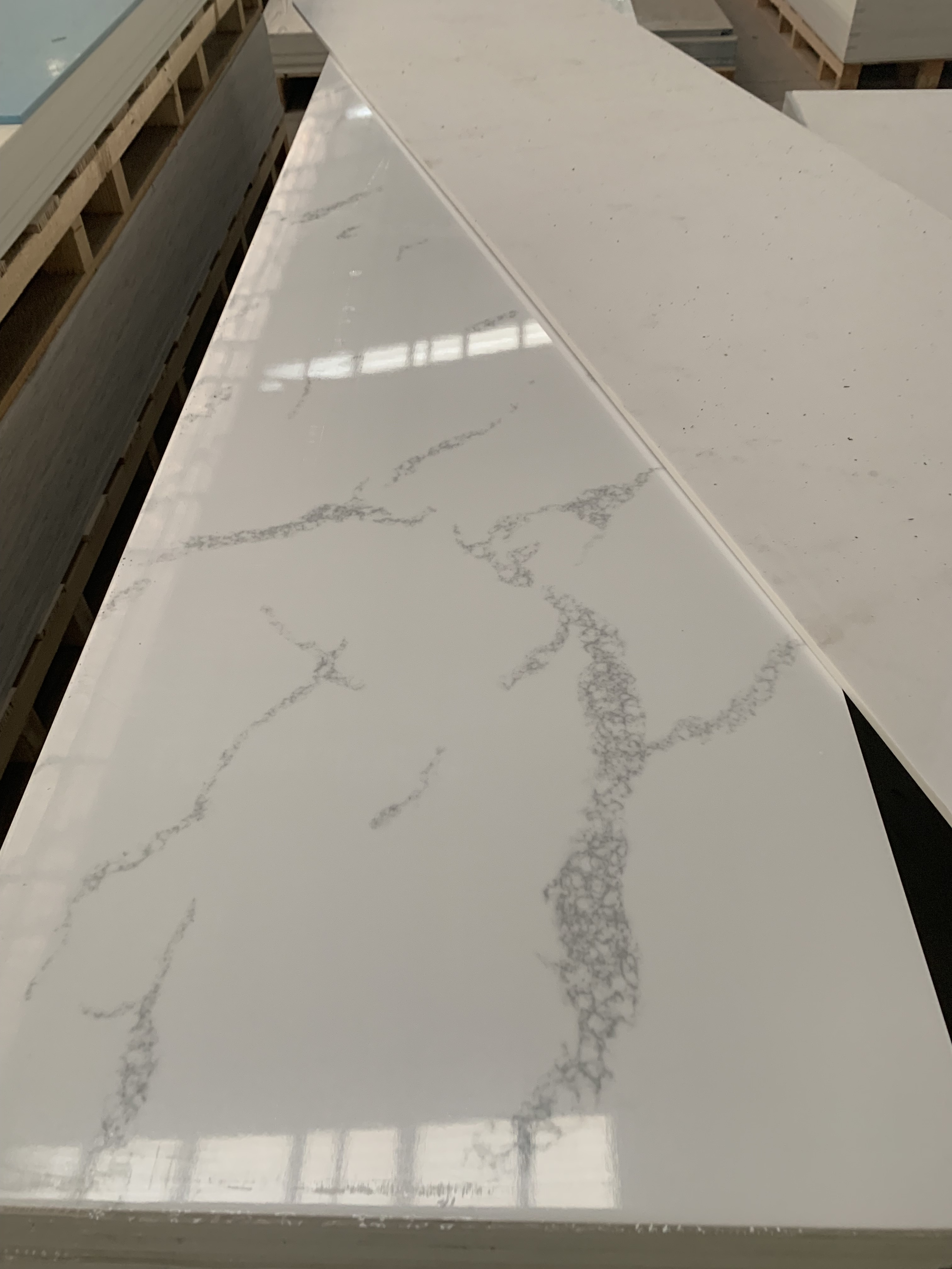 Folhas de acrílico PMMA para bancadas de cozinha, vaidade de banho, backsplash, tipo mármore artificial