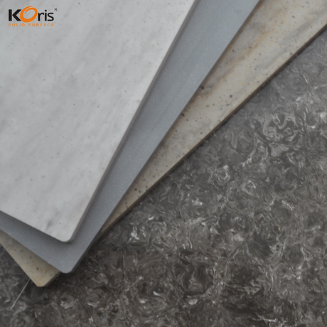 Superfície Sólida Acrílica do Tampo da Mesa Branca Glacier