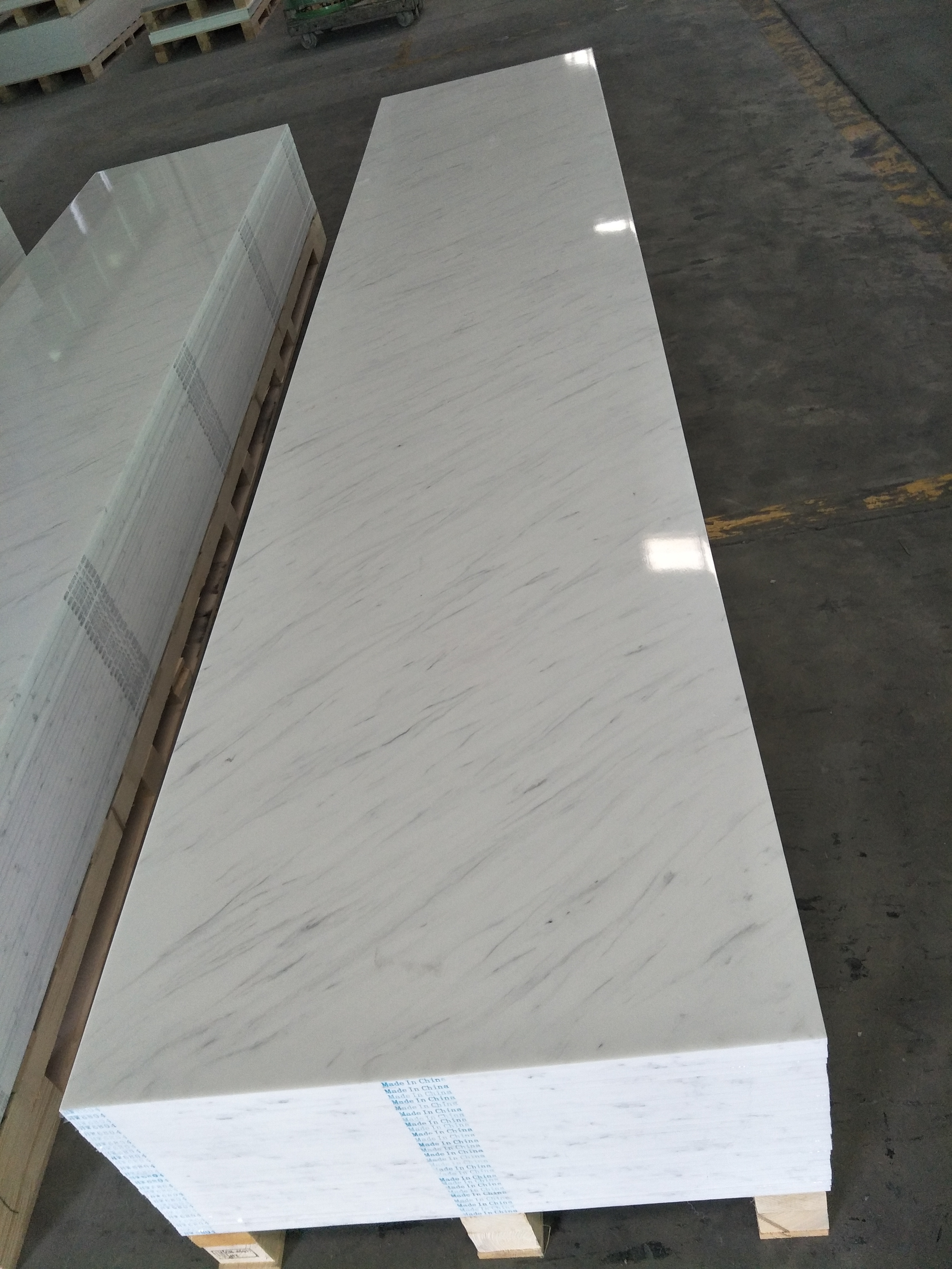 Ariston branco pedra artificial mármore cor superfície sólida HW6804