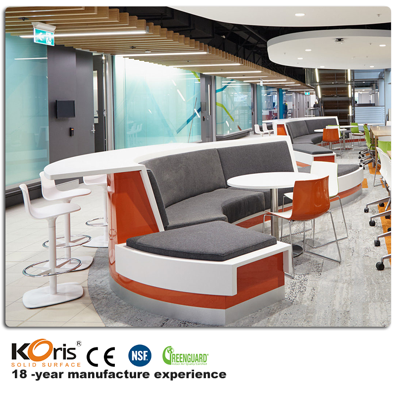 Superfície Sólida Acrílica Decorativa de Construção/Mármore Artificial/com Várias Cores