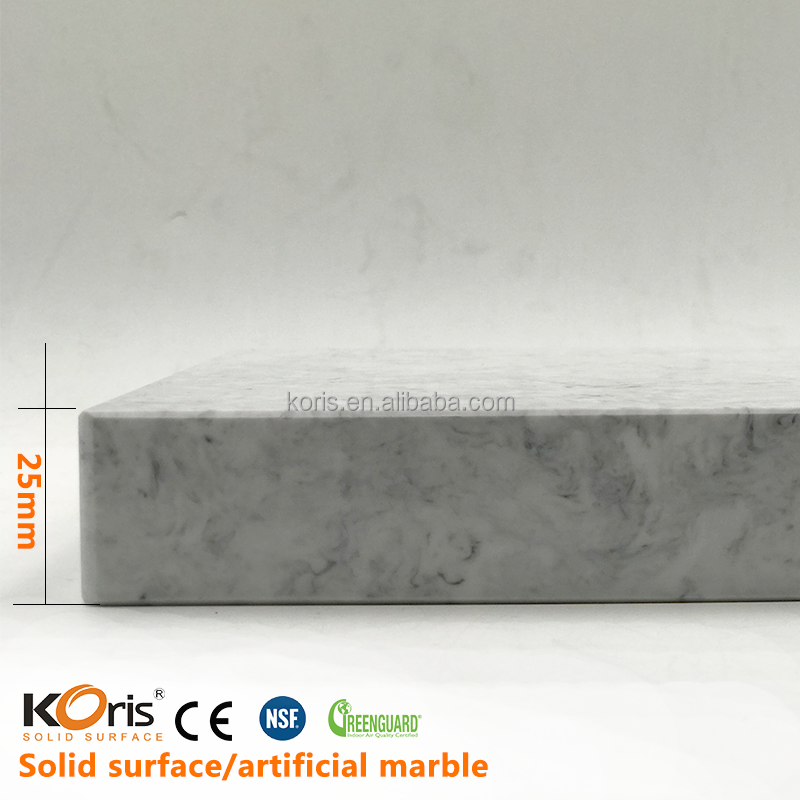 Superfície Sólida Acrílica, Mármore Artificial de 25mm de Espessura