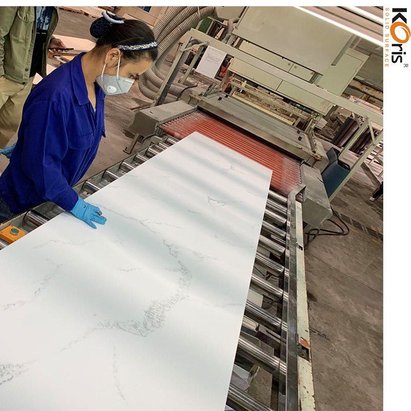 Koris Acrílico Solid Surface Alta Resistência Painel Piedra Artificial Hi-Macs Cores