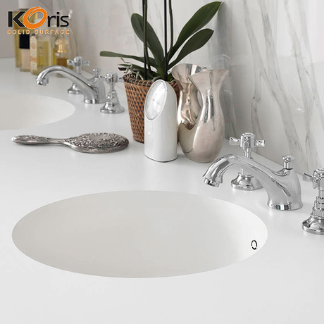 Superfície Sólida Acrílica de Pedra Artificial Material de Moda para Vaidade de Banheiro