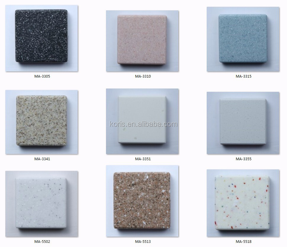 Painel de parede acrílico decorativo de 6 mm/superfície sólida de pedra falsa