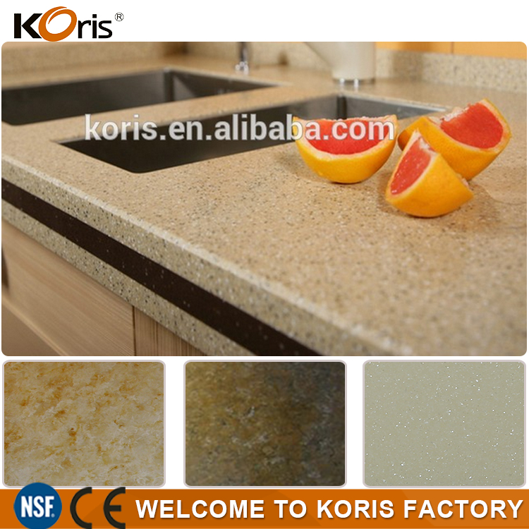 Bancada de granito de cozinha modular de design profissional de baixo preço