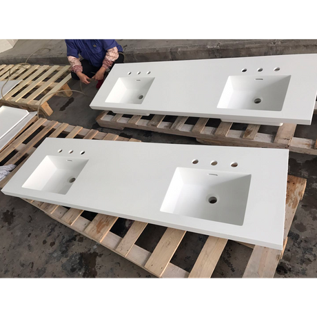 Pias de banheiro acrílicas de design novo