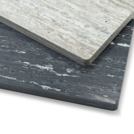 Mais de 200 cores por cor personalizada e grande forma de pedra em forma de pedra acrílica Staron Superfície Sólida