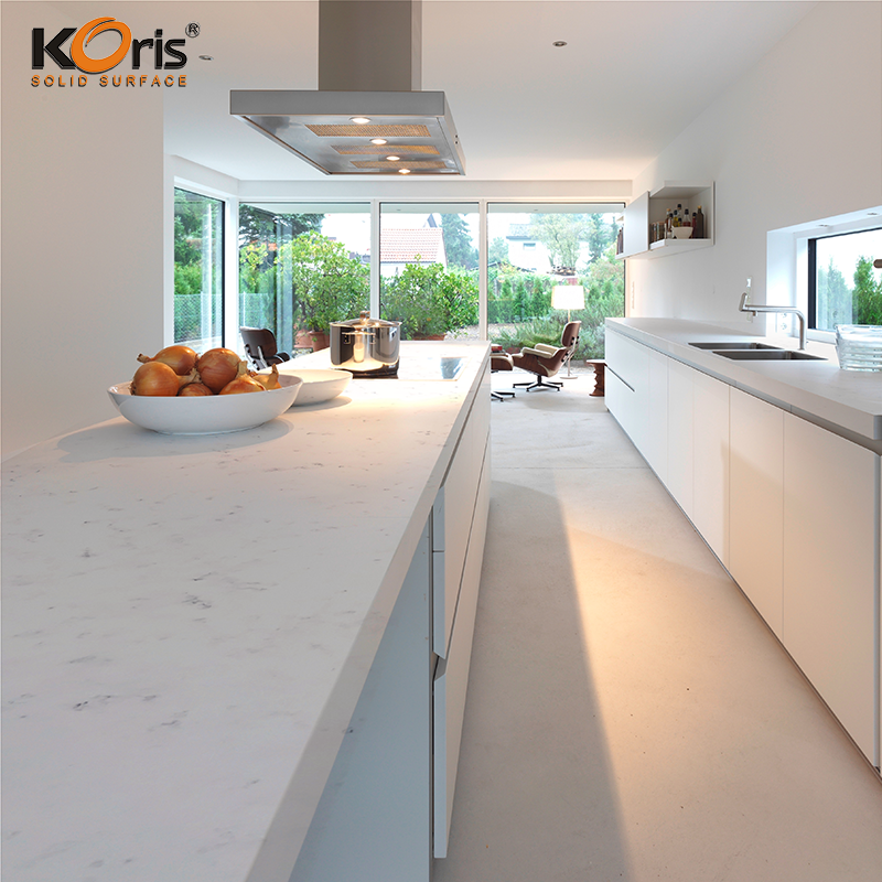 Calacatta Branco Carrara Mármore Artificial Branco