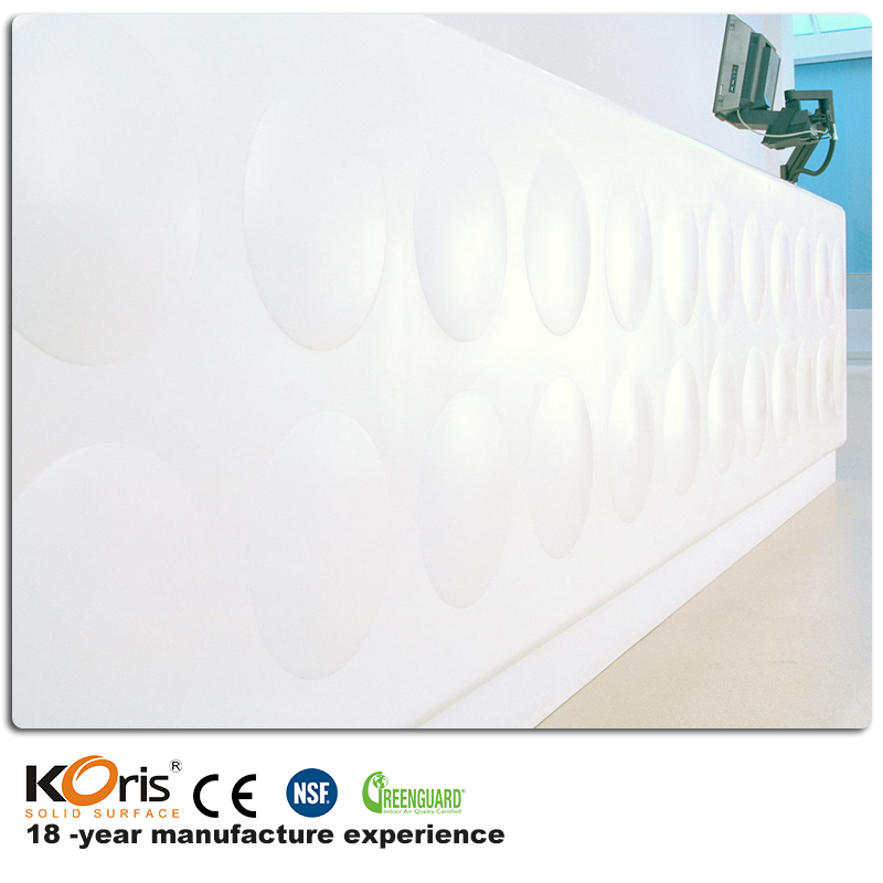Superfície Sólida Acrílica Decorativa de Construção/Mármore Artificial/com Várias Cores