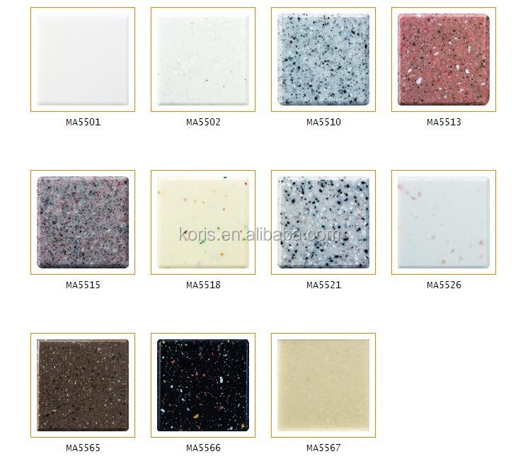 Painel de parede acrílico decorativo de 6 mm/superfície sólida de pedra falsa