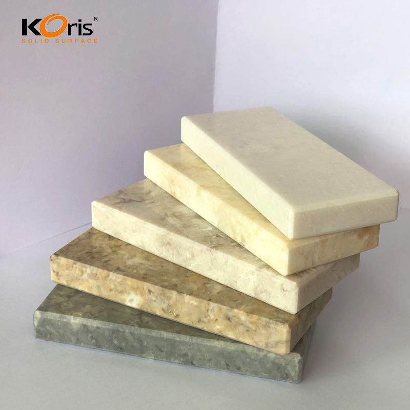 Superfície sólida acrílica de pedra artificial e nome de pedra hanex interior/lajes de pedra artificial/superfície sólida parte superior da cozinha
