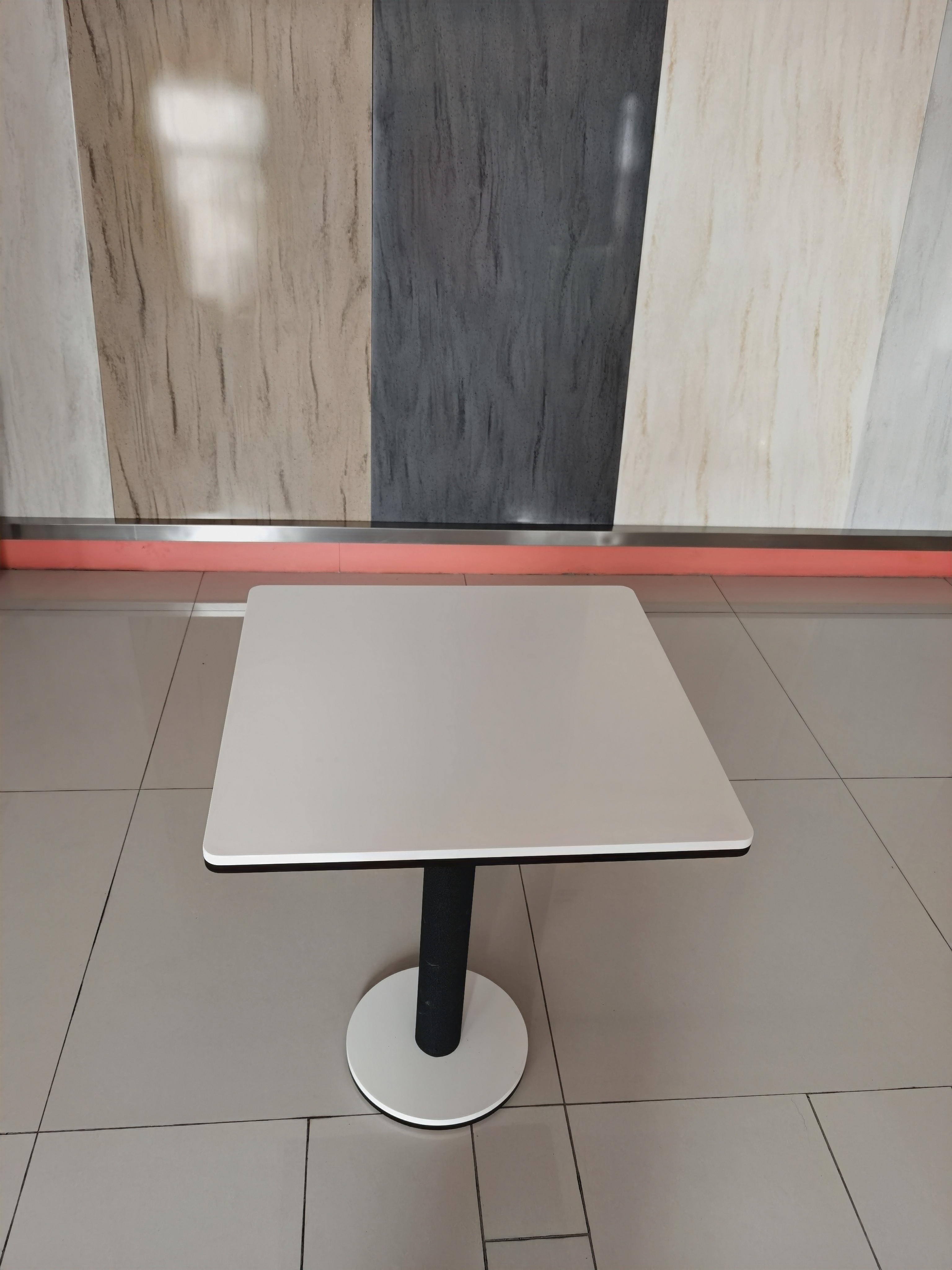 Tampo de mesa de restaurante bancada de pedra acrílica composta de superfície sólida 