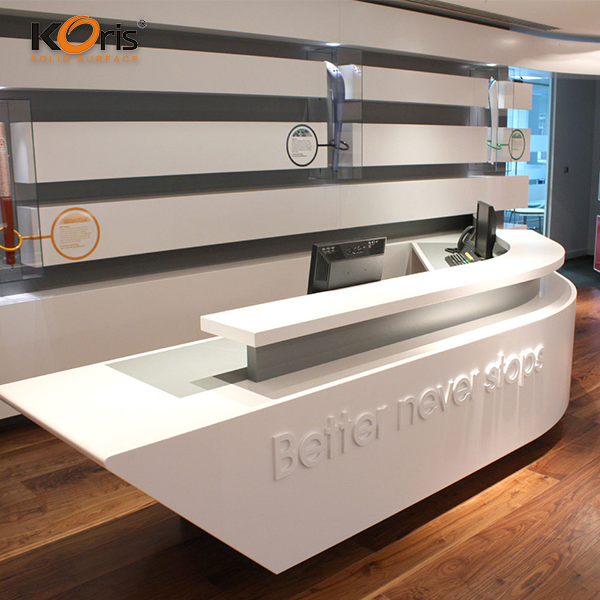 Bancada de Superfície Sólida Branco Acrílico Multicolor Formica Bancada de Superfície Sólida