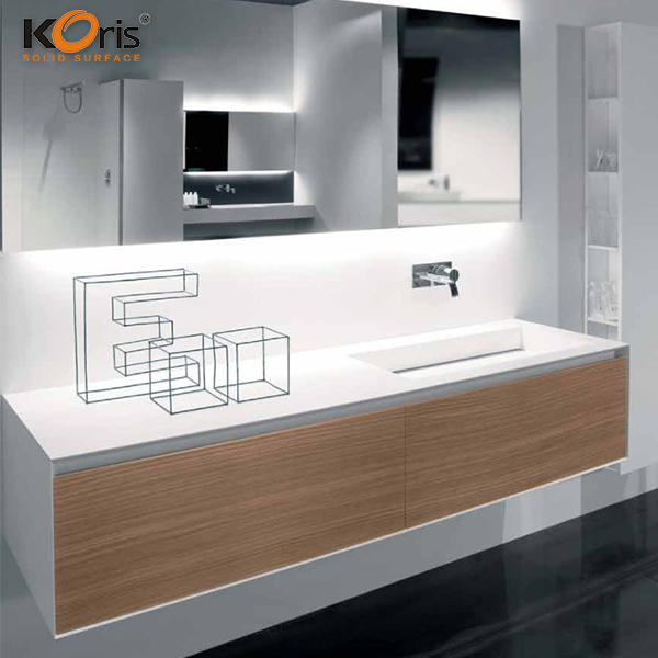 Folhas de superfície sólida Koreis/pedra acrílica tipo mármore artificial tamanho 2440*760mm/3660x760mm