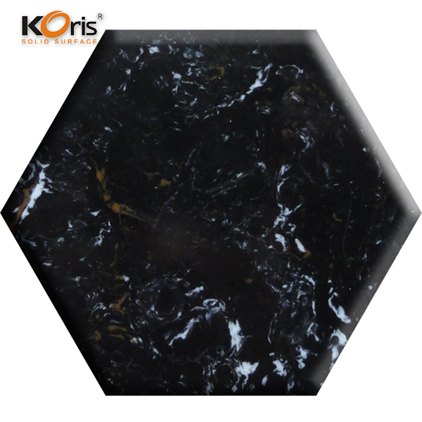 Bancada de pedra artificial colorida de superfície sólida acrílica Koris
