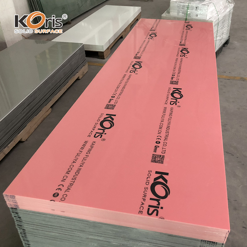 Laje grande de fábrica de superfície sólida para bancadas de cozinha Materiais de bancada de superfície sólida